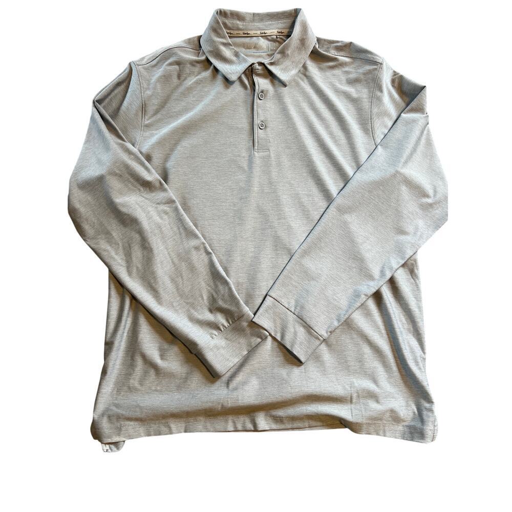 Walter Hagan 11 Majors Men’s Long Sleeve Polo. Light Green. Size Large